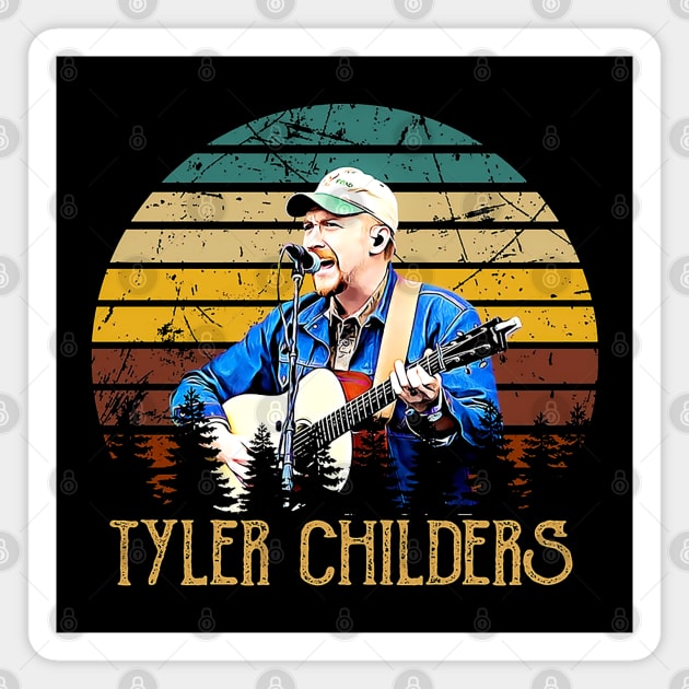 Tyler Childers Guitar Magnet by Shintabudi